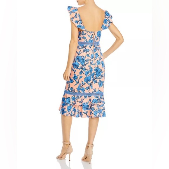 Alice and Olivia
Jade Ruffled Floral Midi Dress (100) - Picture 2 of 8